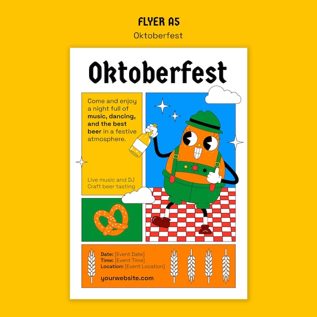 Oktoberfest celebration template