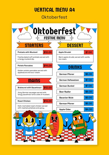 oktoberfest celebration template