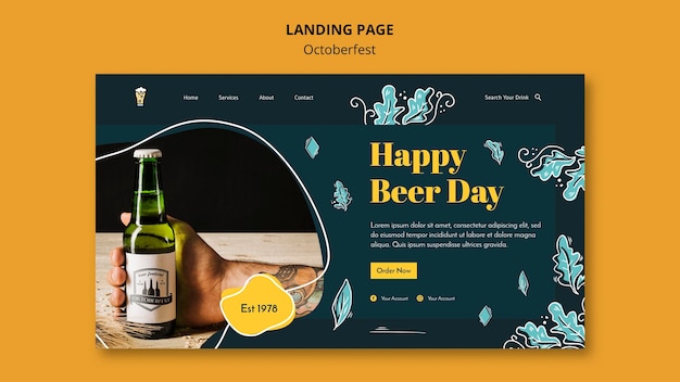 Oktoberfest festival landing page