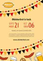 Free PSD oktoberfest flyer template