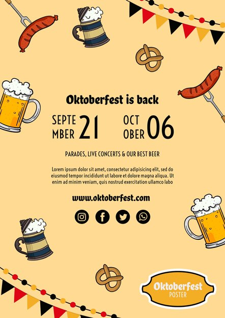 Oktoberfest flyer template