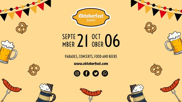 Oktoberfest flyer template