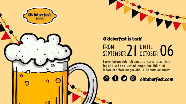 Oktoberfest flyer template