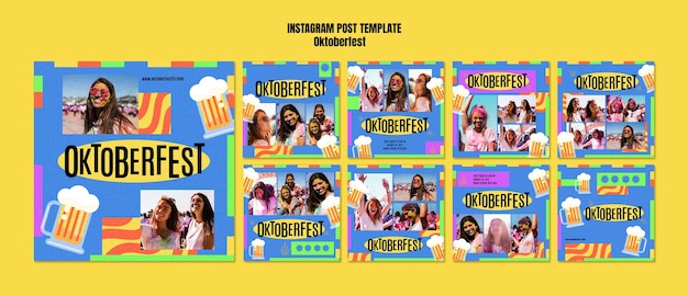 Free PSD oktoberfest template design