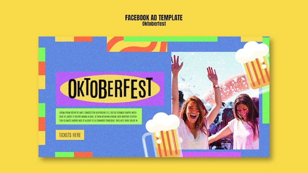 Free PSD oktoberfest template design