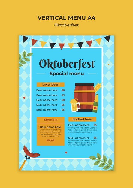 Oktoberfest template design