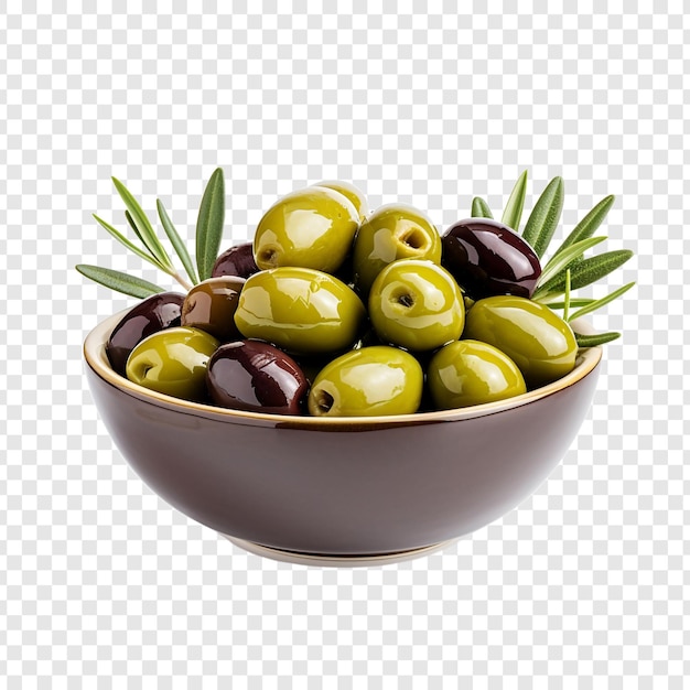 Olives isolated on transparent background