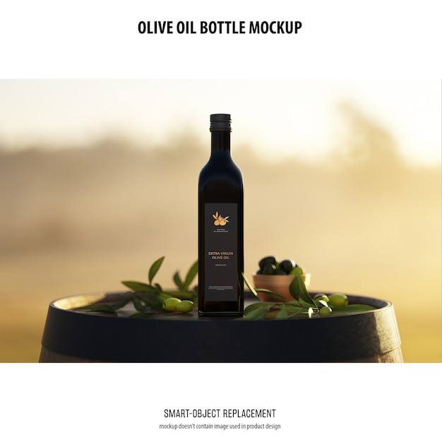 Olve Oil Bottle Mockup