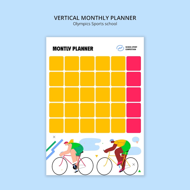 Free PSD olympics sports school template design