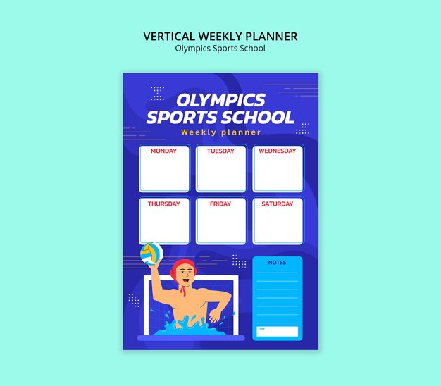 Olympics sports school template