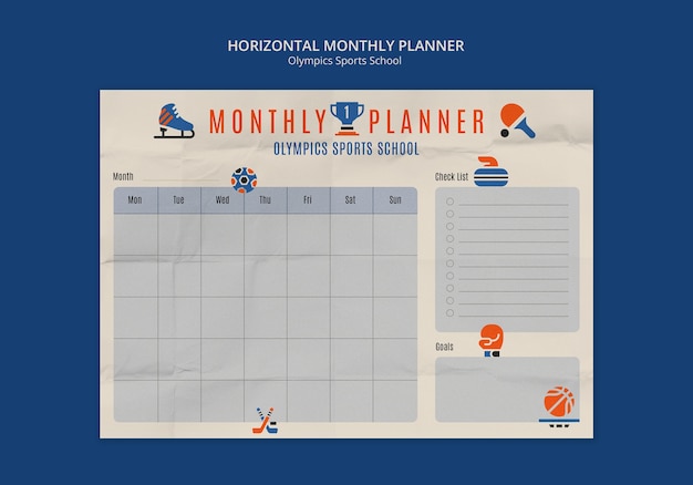 Olympics template design