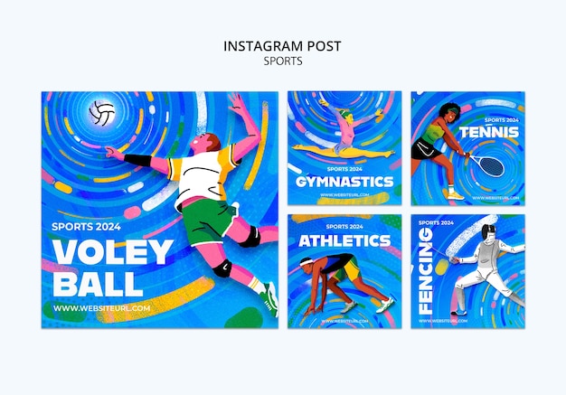 Free PSD olympics  template design