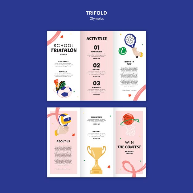 Free PSD olympics template design