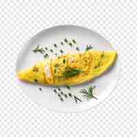 Free PSD omelette isolated on transparent background