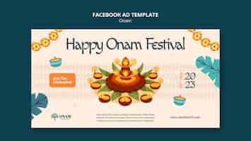 Free PSD onam day template design