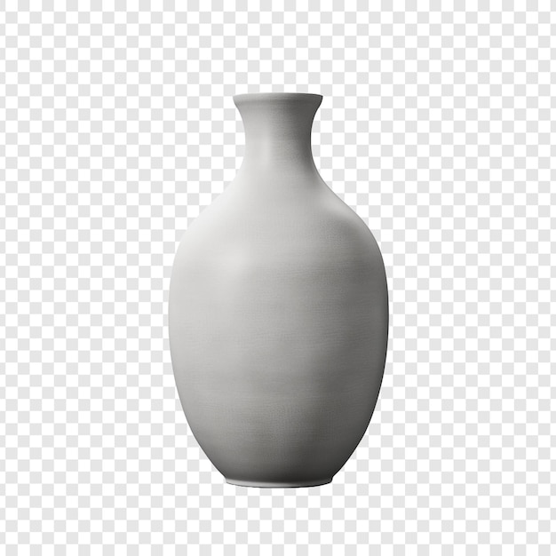 PSD gratuito un vaso grigio isolato su uno sfondo trasparente