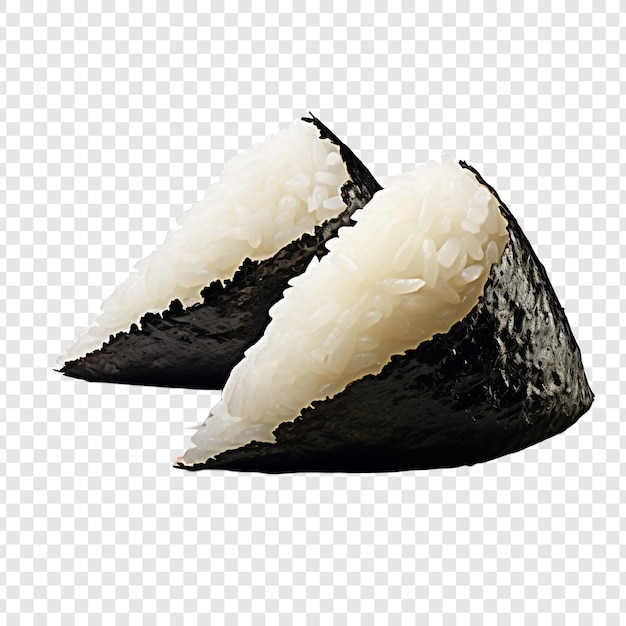 Onigiri isolated on transparent background