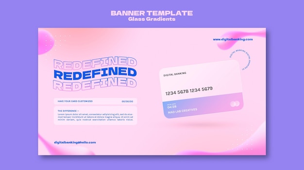 Free PSD online banking banner template