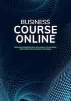 Free PSD online business course template psd network connection