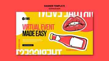 Free PSD online event banner template