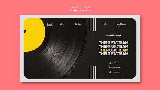 Free PSD online lessons landing page