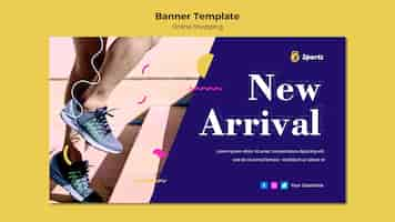 Free PSD online shopping banner template