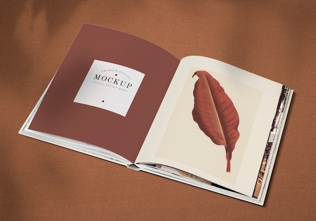 Open book mockup