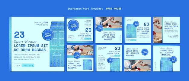無料PSD オープンハウス テンプレート デザイン
