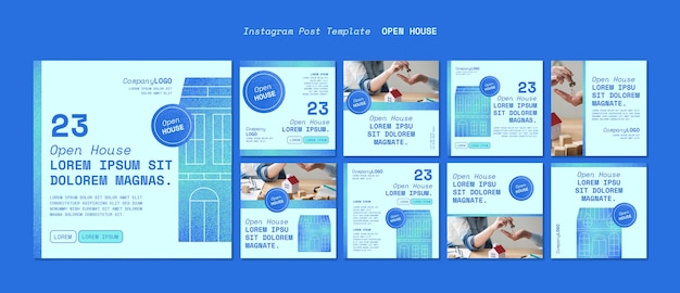 Open house template design