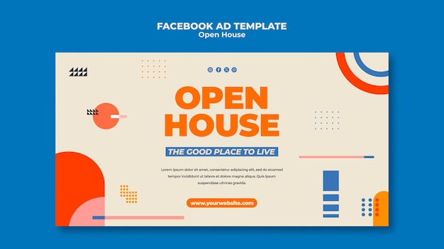 Free PSD open house template design