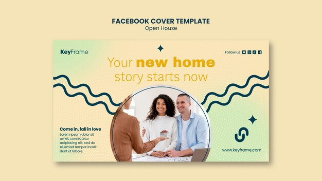 Open house template design