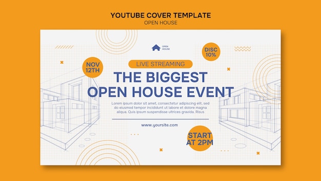 Open house template design