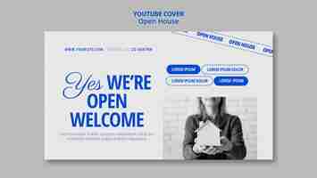 Free PSD open house template design