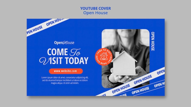 Free PSD open house template design