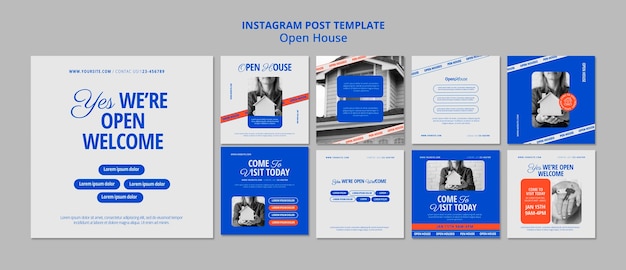 Free PSD open house template design