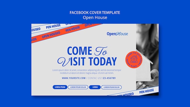 Free PSD open house template design