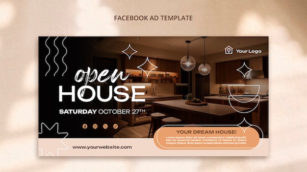 Free PSD open house template design