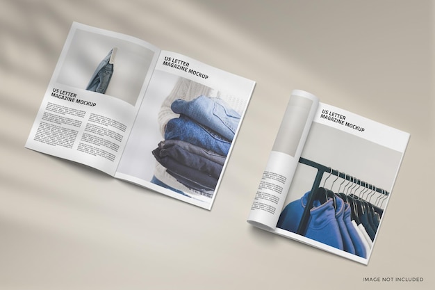 Premium PSD | Magazine mockup design