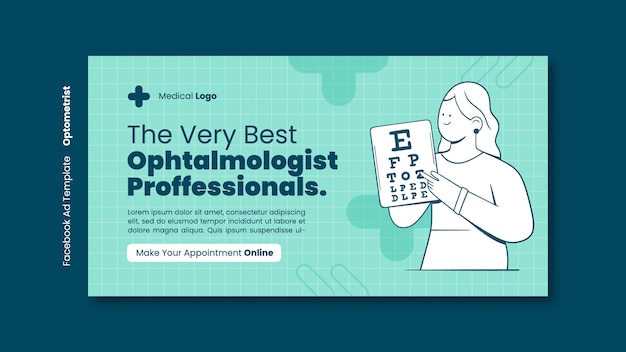 Free PSD ophthalmologist template design