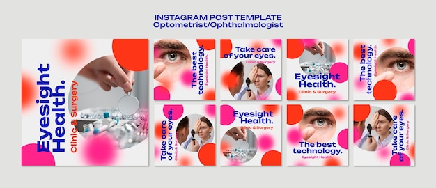 Free PSD ophthalmologist  template design