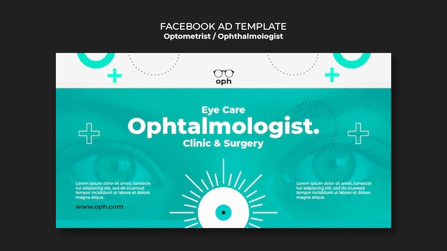 Modello Facebook per la carriera di optometrista