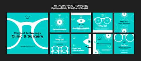 PSD gratuito post di instagram sulla carriera di optometrista