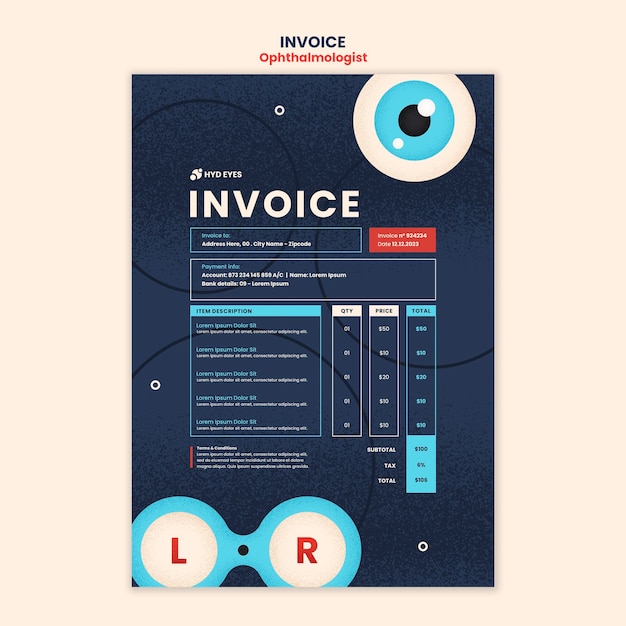 Free PSD optometrist template design