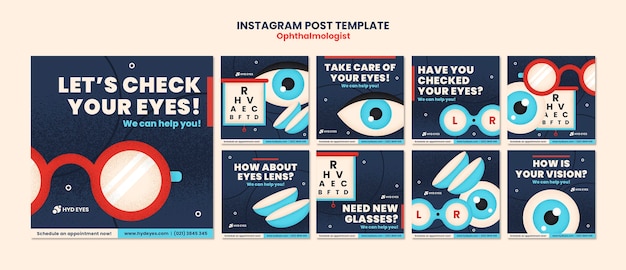 Free PSD optometrist template design