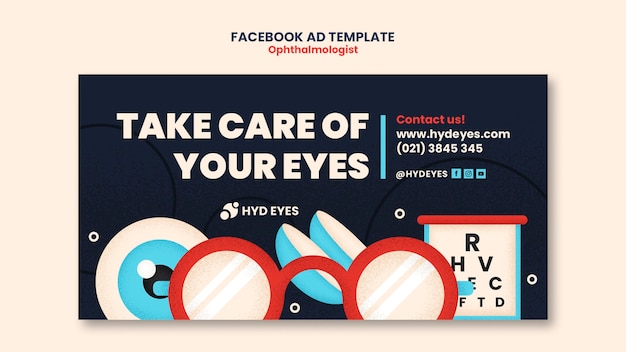 無料PSD 検眼医のテンプレート デザイン