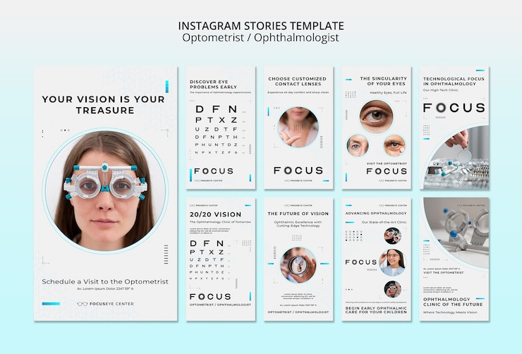 Free PSD optometrist template design