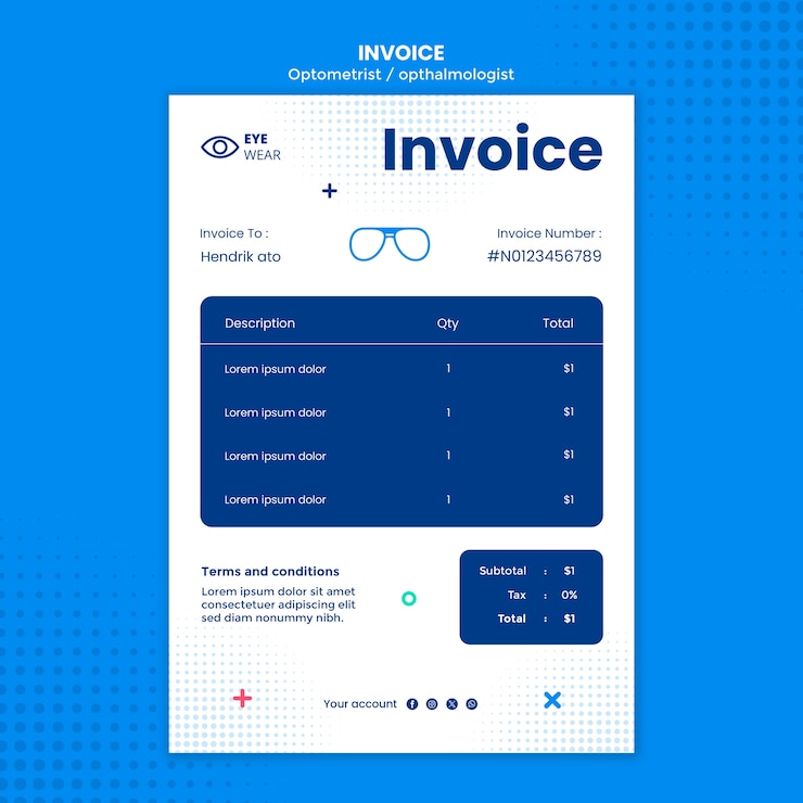 Free PSD optometrist template design