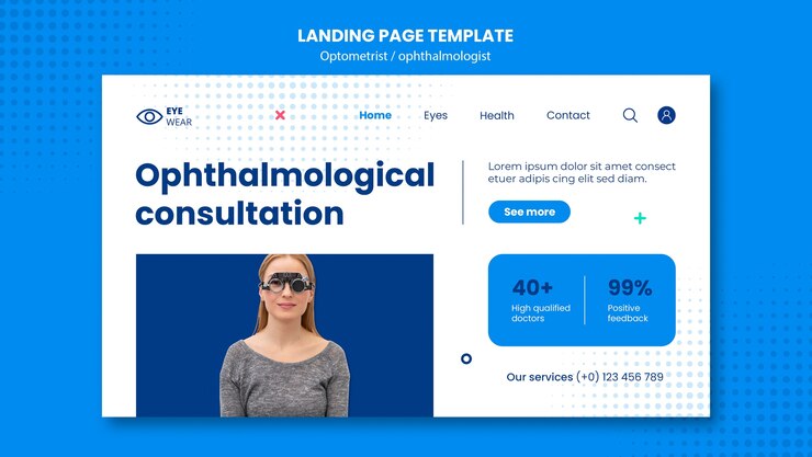 Free PSD optometrist template design