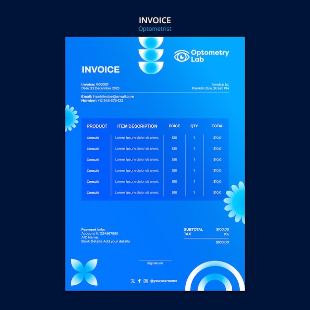 Free PSD optometrist  template design