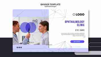 PSD gratuito design del modello optometrista